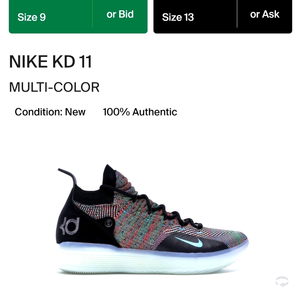 Nike KD 11 Multi Color Pre-owned